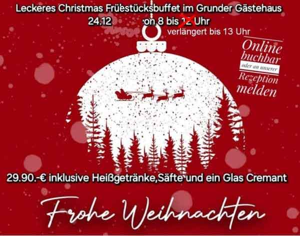 Heiligmorgen-Frühstück (24.12.2025) inkl. Getränke*